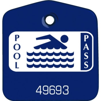 Recreational Pool Pass Blue, Package Of 100