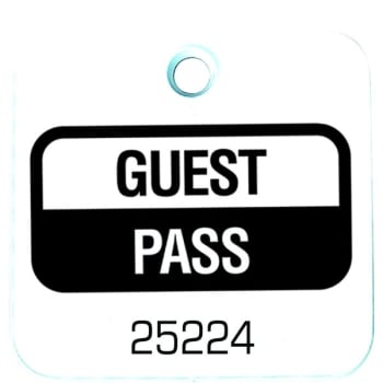 Image for Recreational Guest Pass White, Package Of 100 from HD Supply