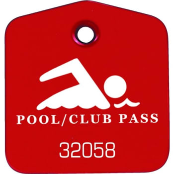 Image for Recreational Pool And Club Pass Red, Package Of 100 from HD Supply