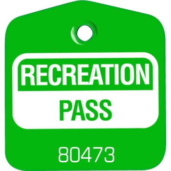 Image for Recreational Pass Green, Package Of 100 from HD Supply