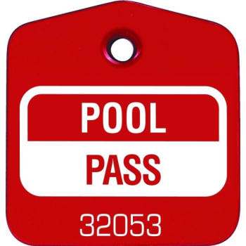 Image for Pool Pass Red, Package Of 100 from HD Supply