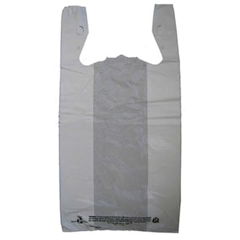 Image for IBS PLAIN T-shirt bag White 1000/cs from HD Supply