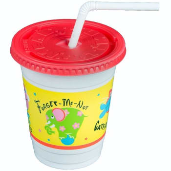 Image for Solo Cup Cup Plastic 12-14 oz Combo Jungle Print Kids cup Case Of 250 from HD Supply