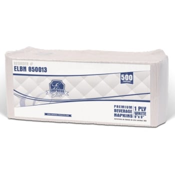 Image for Empress Elite Beverage Napkin 1 Ply White 8 / 500 cs from HD Supply