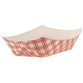 Image for Empress Food Tray 2lb Red Plaid 4 / 250 Cs from HD Supply