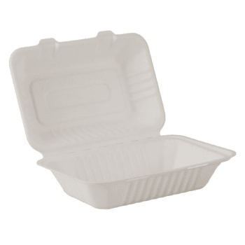 Image for Empress Earth Hinged Container Molded Fiber  9 X 6" Hoagie Natural  Case Of 250 from HD Supply