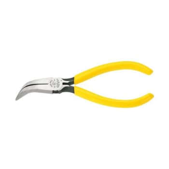 Klein Tools Yellow Curved Long-Nose Plier 6"