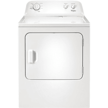 Whirlpool® 7.0 Cu Ft Front Load Gas Dryer, 120 Volt, 12 Cycles, White