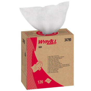 Kimberly-Clark Wypall X60 Disinfectant Reusable Wipers (126-Pack) (White)