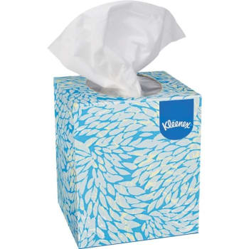 Tissue box face clearance