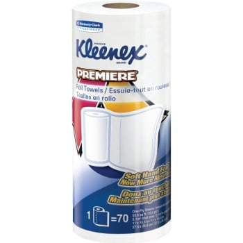 Kimberly-Clark Kleenex Towels Premier Kitchen Paper Towels, Perforated, Case Of 24 Rolls
