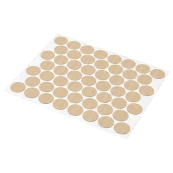 Image for Maple Screw Hole Covers, Self-Adhesive, Smooth, Plast, 53 Per Sheet from HD Supply
