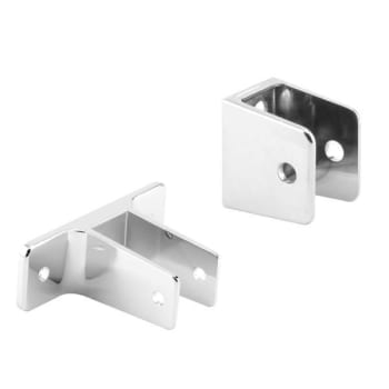 Image for Sentry Panel Bracket Wall Kit, For 1 In. Panels, Zinc Alloy, Chrm Plated Set from HD Supply
