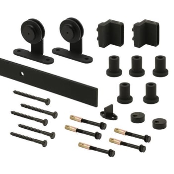 Image for Hd Barn Dr Trk Kit, Smooth Rling, Top Mt, Matte Blk from HD Supply