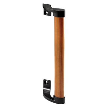 Image for Wood Handle Blk Brackets 6-5/8 In. Holes Sliding Dr Pull from HD Supply