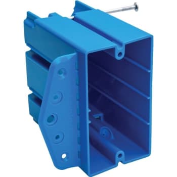 Image for Carlon All-In-One 1-Gang New Work/old Work Pvc Electrical Box (Blue) from HD Supply