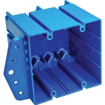 Image for Carlon All-In-One 2-Gang New Work/Old Work PVC Electrical Box (Blue) from HD Supply