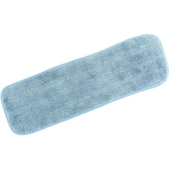Maintenance Warehouse® 18 in Microfiber Looped Wet Mop Pad (3-Pack) (Blue)