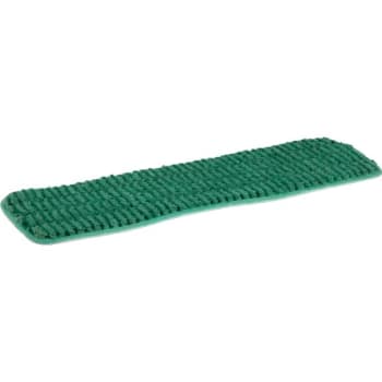 Maintenance Warehouse® 18 in Microfiber Ribbed Wet Mop Pad (3-Pack) (Green)