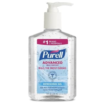 Purell® 8 Oz Advanced Hand Sanitizer Refreshing Gel, Clean Scent, Pump Bottle