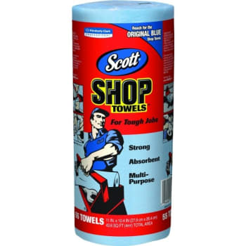Image for Kimberly-Clark Scott Shop Towels Original, Blue Shop Towels, 1 Roll/Pack, Case Of 30 from HD Supply