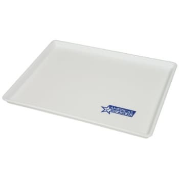 Image for Hapco White Rectangular Tray Square Corners And Blue Abvi Logo, Case Of 36 from HD Supply