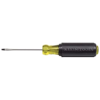 Klein Tools® Black Keystone Tip Mini Screwdriver 4.75" W/Round Shank 2"
