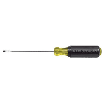 Klein Tools® Black Cabinet Tip Mini Screwdriver 5.75" W/round Shank 3"