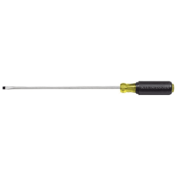 Klein Tools® Black Cabinet Tip Mini Screwdriver 10.75" W/Round Shank 8"