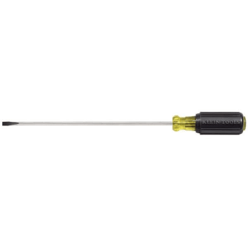 Image for Klein Tools® Black Cabinet Tip Flat Head Screwdriver 11.75" W/Round Shank 8" from HD Supply