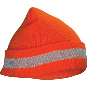 Image for SAS Safety Corp® Knit Beanie, Orange With Reflective Trim from HD Supply