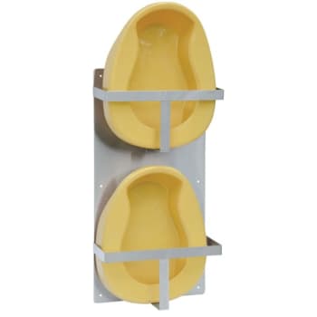 Omnimed Stainless Vertical Load Double Bedpan Rack