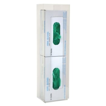 Image for Omnimed Acrylic Vertical Load Double Glove Box Holder from HD Supply