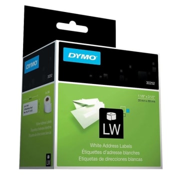 Image for Dymo® White Rectangular Lw Address Labels, Package Of 2 from HD Supply