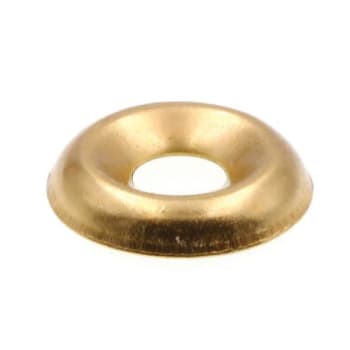 Image for Finishing Washers, Countersunk, #8, Brass Plated Stl, Package Of 50 from HD Supply
