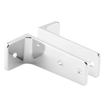 Image for Sentry Two Piece Wall Brackets, 3-1/2 In, Zc Alloy, Chrome Set, Package Of 2 from HD Supply