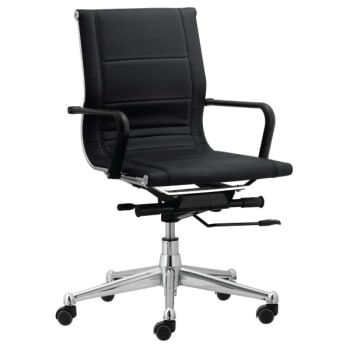 Image for Startex Industries Florence Endura Black Mid Task Chair W/Soft Arms Case Of 4 from HD Supply