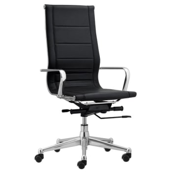 Image for Startex Industries Florence Endura Black High Task Chair W/metal Arms Case Of 2 from HD Supply
