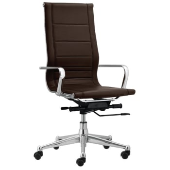 Image for Startex Industries Florence Endura Brown High Task Chair W/Metal Arms Case Of 2 from HD Supply