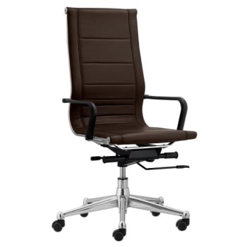 Image for Startex Industries Florence Endura Brown High Task Chair W/Soft Arms Case Of 2 from HD Supply