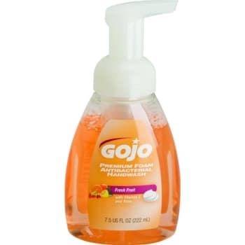 Image for Gojo 7.5 Oz Premium Foam Antibacterial Handwash, Fresh Fruit Scent, Hand Soap Pump Bottle from HD Supply