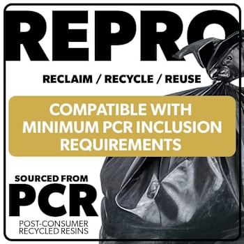 Maintenance Warehouse® 55-60 Gal. 1.5 mL Low-Density Trash Bag (100-Case) (Black)