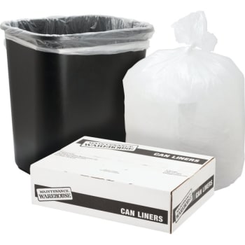 Maintenance Warehouse® 56 Gal 16 Mic High-Density Trash Bag (200-Pack) (Clear)