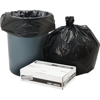Maintenance Warehouse® 55-60 Gal 1.55 Mil Low-Density Trash Bag (50-Pack) (Gray)