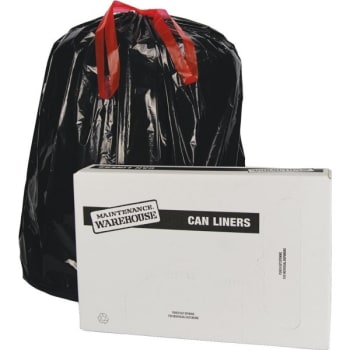 Image for Maintenance Warehouse® 33 Gal 1.2 Mil Low-Density Trash Bag (Black) (150-Pack) from HD Supply