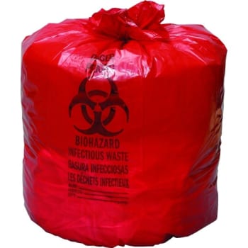 Image for Webster 33 Gallon 1.2 Mil Red Bio-Hazard Isolation Waste Bag (200-Pack) from HD Supply