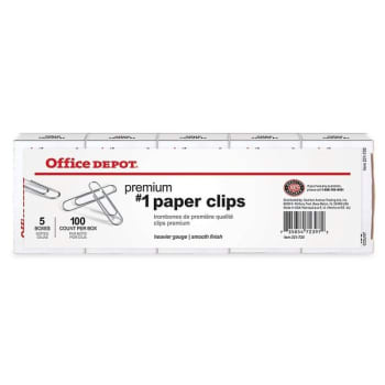 Image for Office Depot® Silver Paper Clip, Package Of 500 from HD Supply