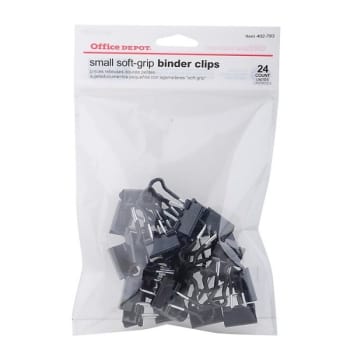 Office Depot® Black Binder Clip, Package Of 24