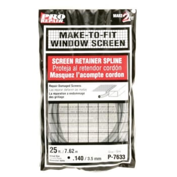 Image for Make 2 Fit 0.14in X 25 Ft. Roll Gray Spline from HD Supply