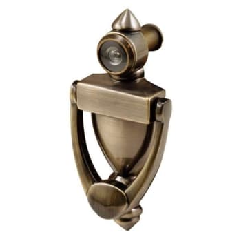Image for Defender Sec Dr Knocker Viewer, Constrt, Antique Brass, 160 View from HD Supply